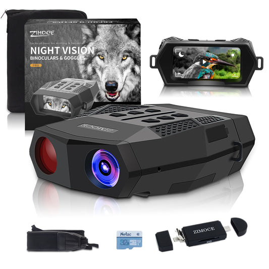 ZIMOCE Digital Night Vision Goggles - 1080P Video Night Vision Binoculars